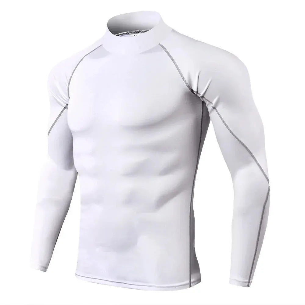Men Compression Long Sleeve T Shirt Sportswear Male Skinny Tshirt Elastic Track Tracksuit Clothing Gyms Fitness T-shirt For Men NovaCart