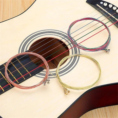 Miwayer  Acoustic Guitar Strings - High Carbon Steel Core, Rust-Resistant & Long-Lasting, Bright & Balanced Tone Pi-Mart