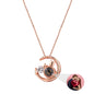 Moon Cat with customizable photos Projection Necklace  Pendant Jewelry