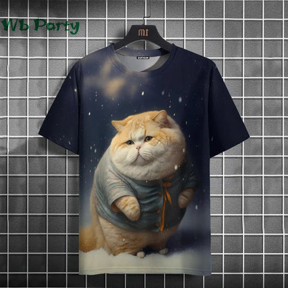 Cat Print shirts - Y2K Graphic T-Shirt FitiqueFit