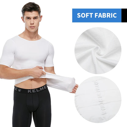 Men's Slimming Body Shapewear Posture Vest Tummy Abdomen Corrector Compression Body Modeling Fat Burner Chest Tummy Shirt Corset NovaCart