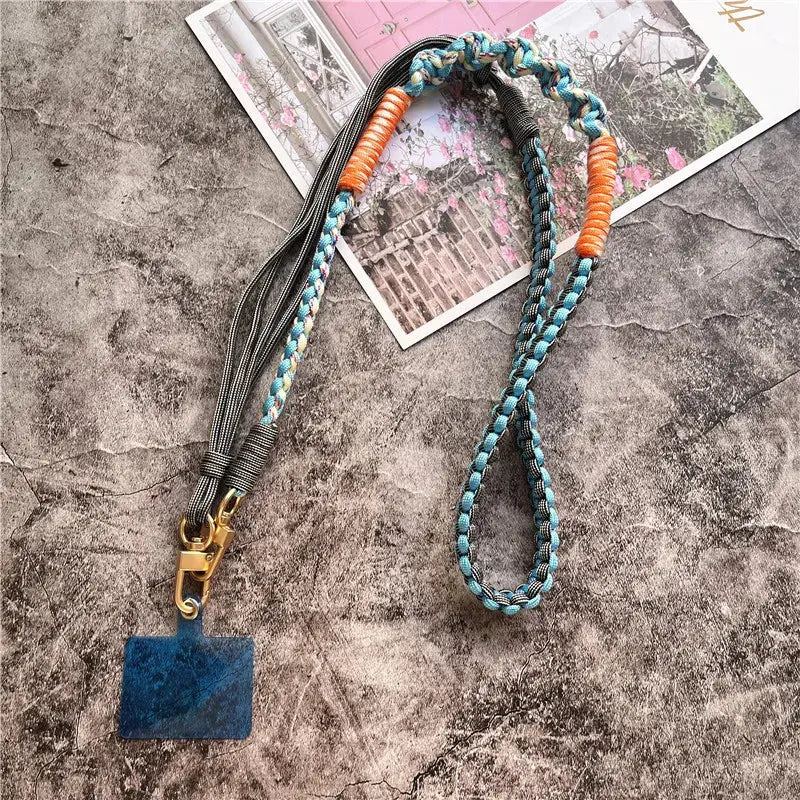 Lanyard Strap for Phone Charm Handmade Bag Body Kit Contrasting Colors Rope Hang Mobile Phone Strap Crossbody Accessories Chain NovaCart