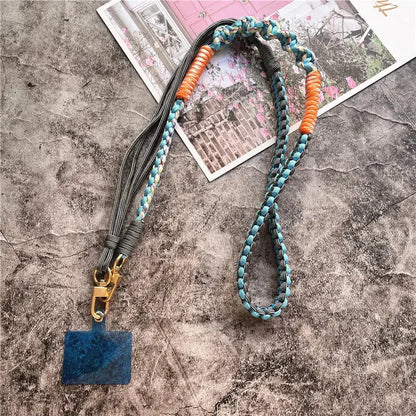 Lanyard Strap for Phone Charm Handmade Bag Body Kit Contrasting Colors Rope Hang Mobile Phone Strap Crossbody Accessories Chain NovaCart