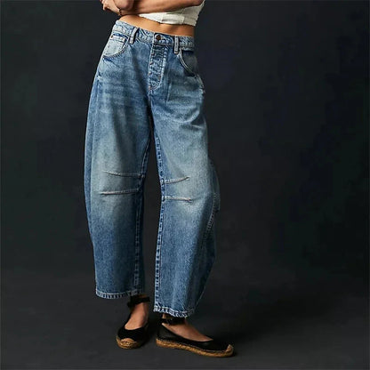 Women’s Mid Rise Wide Leg Jeans FitiqueFit