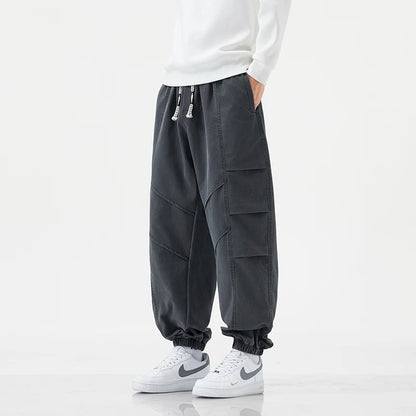 HIQOR Harem Jogger Pants Fashion Men Spring Baggy Trouser Hip Hop Casual Pants Man Pleats Large Size L-6XL Sports Cargo Pants NovaCart
