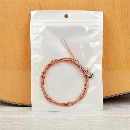 Miwayer  Acoustic Guitar Strings - High Carbon Steel Core, Rust-Resistant & Long-Lasting, Bright & Balanced Tone Pi-Mart