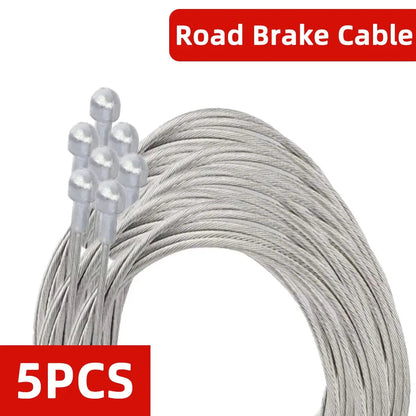 1/5/10PCS 2M MTB Bicycle Brake Line Bicycle Speed Line Fixed Gear Shifter Gear Brake Cable Set Core Inner Wire for MTB Road Bike Pi-Mart
