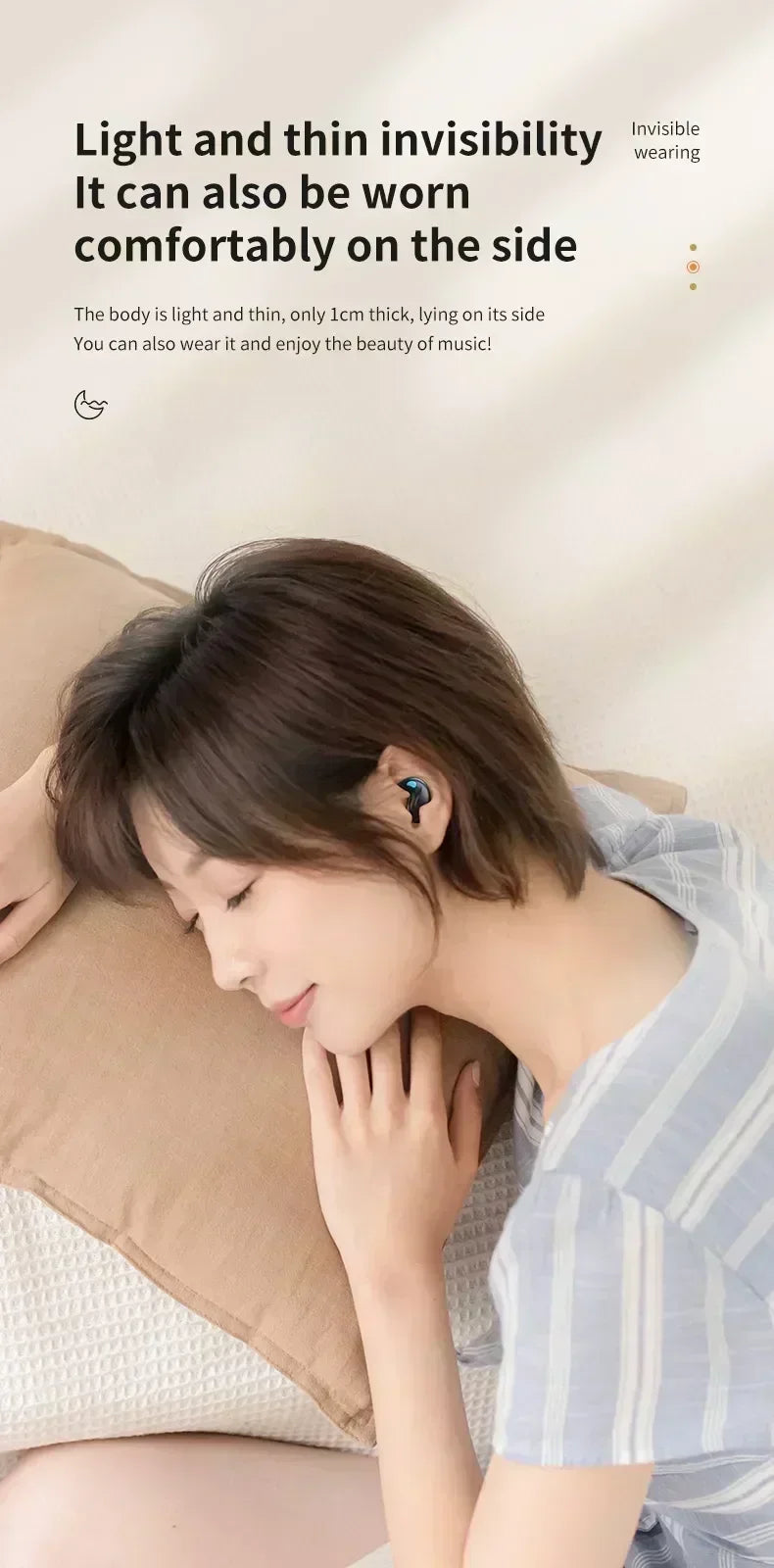 TWS Earphones Wireless Earphones Headphones Noise Reduction Sport Game Sleep Bluetooth Earbuds for all smartphones NovaCart