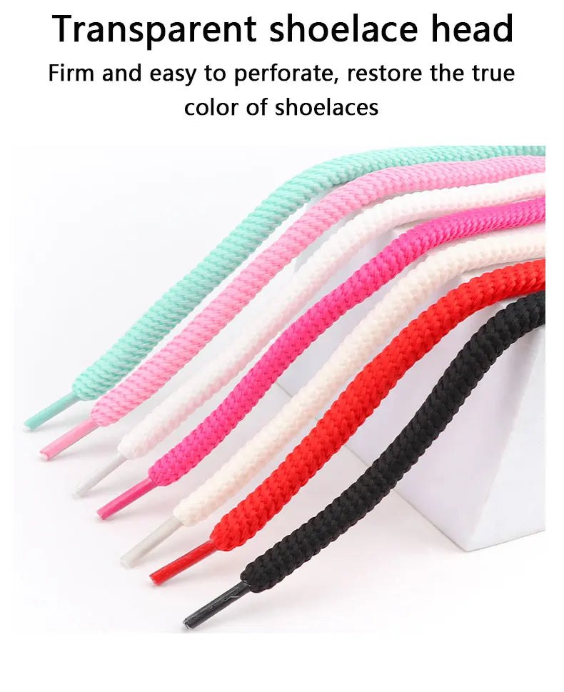 Round Shoelaces Quality 8mm Thicker Shoelace Running Sneakers Laces 1Pair 100/120/140/160CM Boots Shoe Laces Shoes Accessories NovaCart