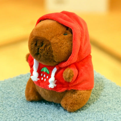 Cute Capybara Plush Toy Hoodie with Wings Simulation Doll Small Size Stuffed Animals Anime Fluffty Toy Birthday Party NovaCart