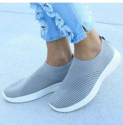 Women's Sneaker Slip On Women Sneakers Breather White Shoes Women Casual Sneaker Sports Shoes Comfortable Vulcanize Shoes Female NovaCart