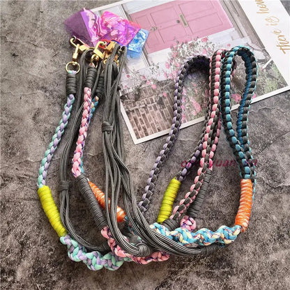 Lanyard Strap for Phone Charm Handmade Bag Body Kit Contrasting Colors Rope Hang Mobile Phone Strap Crossbody Accessories Chain NovaCart