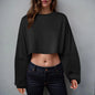 🧘‍♀️ Women’s Long Sleeve Loose-Fit Crop Top FitiqueFit