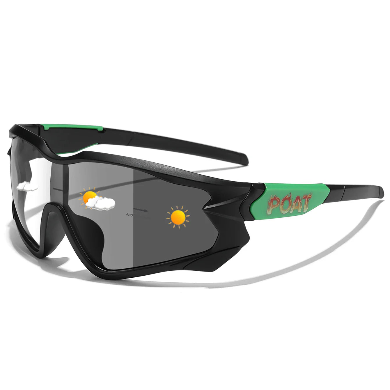 Fashion Brand Men Women Bicycle Photochromic Eyewear MTB Bike Fishing Running Cycling Sports Sunlasses Comfortable Goggles Pi-Mart