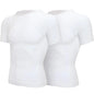 2PCS Men's Body Shaper Slimming Vest T-Shirt Elastic Slim Shapewear Compression Undershirts Tummy Control Waist Trainer Tank Top NovaCart