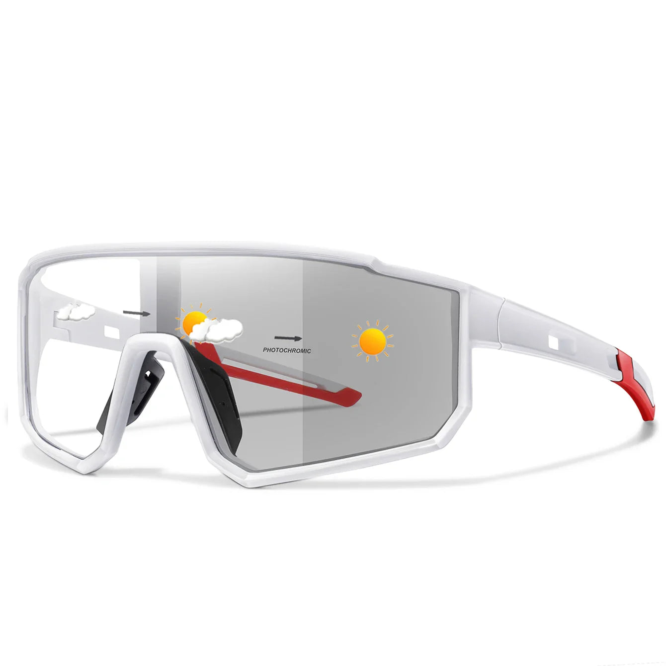 Fashion Brand Men Women Bicycle Photochromic Eyewear MTB Bike Fishing Running Cycling Sports Sunlasses Comfortable Goggles Pi-Mart