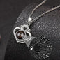 Customized Projection Necklace Heart Photo Projection Necklace  for Women Girl Friend Ladies Gifts