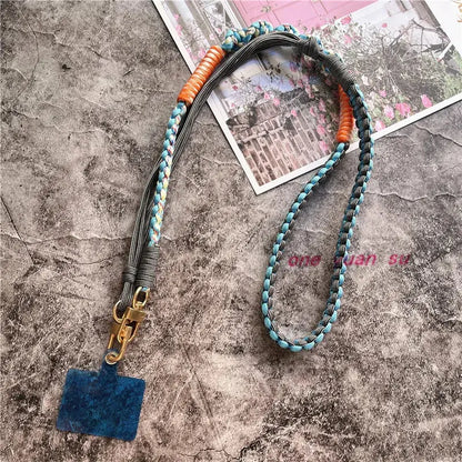 Lanyard Strap for Phone Charm Handmade Bag Body Kit Contrasting Colors Rope Hang Mobile Phone Strap Crossbody Accessories Chain NovaCart