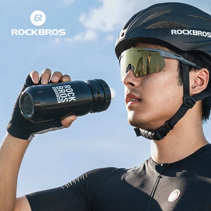 ROCKBROS Bicycle Water Bottle 600ML PP Sports Cup Cycling Kettle Outdoor Camping Hiking Squeeze Bike Cup Pi-Mart