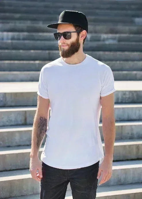 High Street Retro and Interesting Printed Loose and Comfortable Pure Cotton Short-sleeved T-shirt for Both Men and Women NovaCart