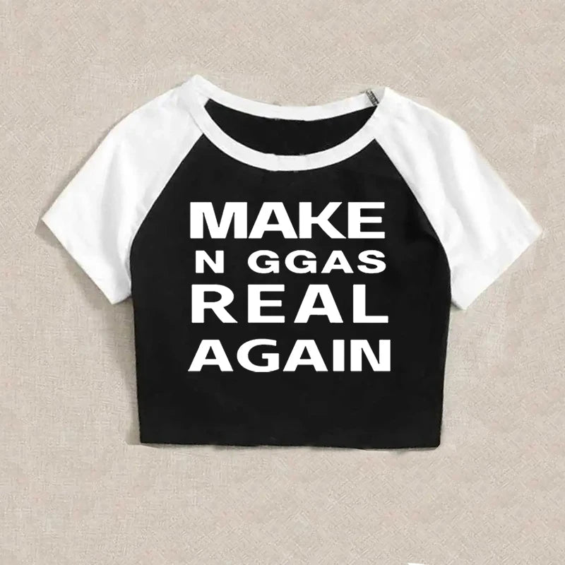 Gothic Hip Hop Sexy Women's Short Sleeve T-Shirt Harajuku Punk Letter Print Casual Crop Top Chic Y2K Retro Emo Girls Streetwear NovaCart