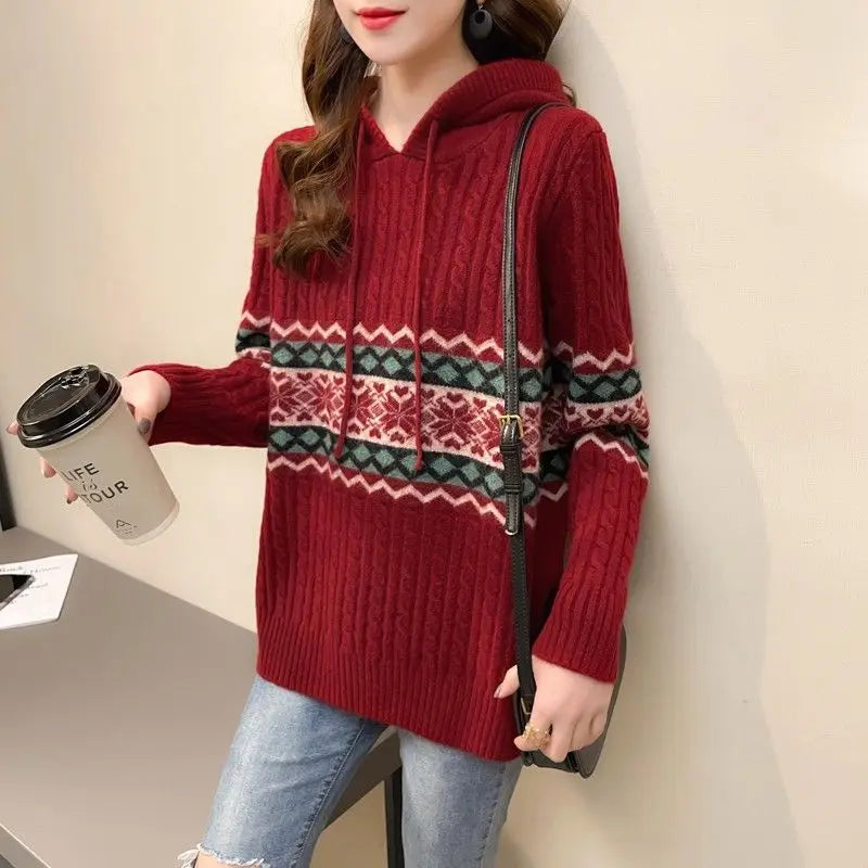 Hoodies Sweatshirt For Women Baggy Sweater Long Sleeve Korean Fashion High Quality Coat Emo Loose Ethnic Style Woman Hooded Tops NovaCart