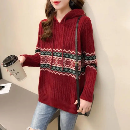 Hoodies Sweatshirt For Women Baggy Sweater Long Sleeve Korean Fashion High Quality Coat Emo Loose Ethnic Style Woman Hooded Tops NovaCart