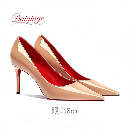 Shoes For Woman 2026 Trend Luxury Red Bottoms High Heels Pointed Toe Stiletto Pumps 12 cm Comfortable Party Dress Wedding Shoes NovaCart