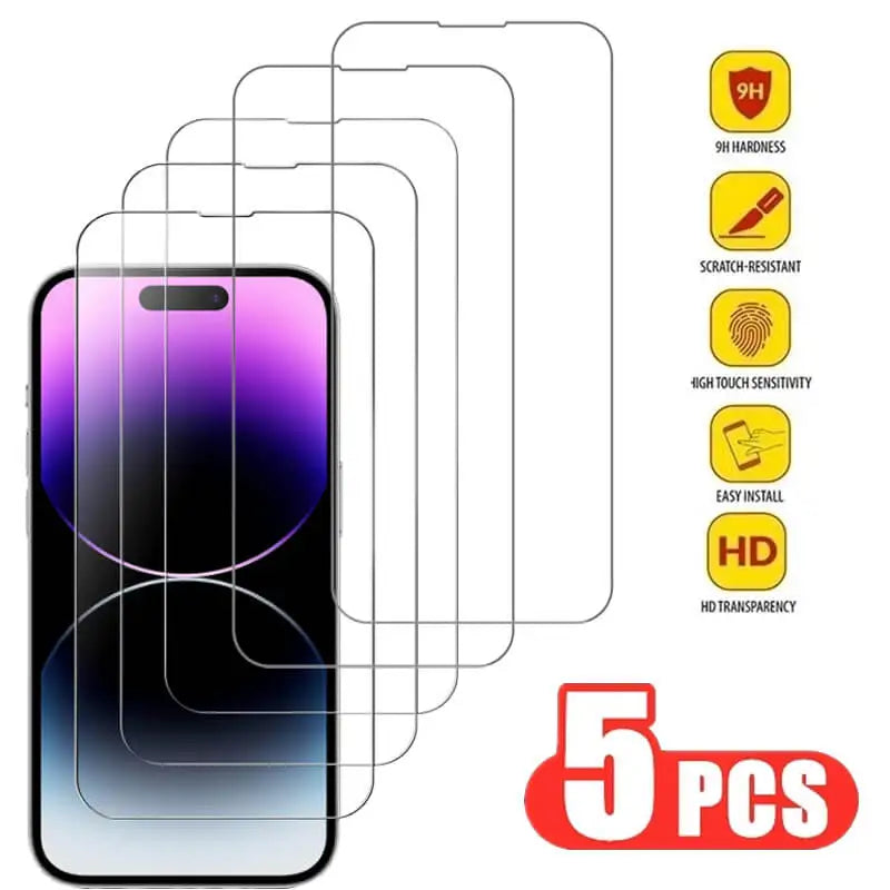 Tempered Glass for iPhone 14 Pro 15 16 17 13 12 11 pro max screen protector for iphone 15 pro mica for iphone 13 14 pro glass NovaCart