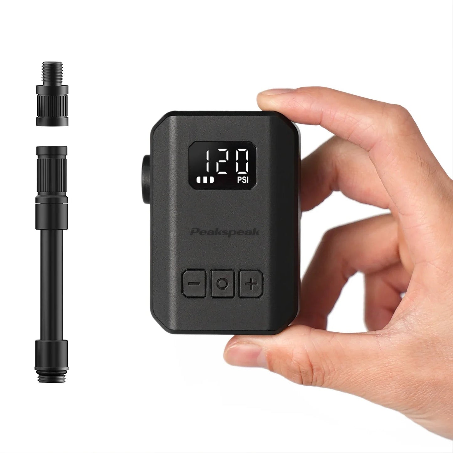 TOPUMP TB2 PRO Electric Mini Portable Pump for Bike Cordless Tire Inflator 120PSI Max 450mAh Battery with Display Fast Charging Pi-Mart