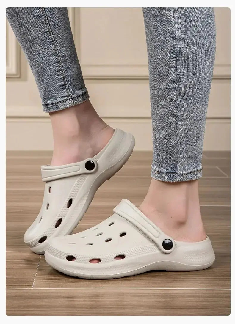Summer Men Clogs Sandals Men's and Women's Leisure Slippers Beach Slides Home Garden Shoes Outdoor Sandals Plus Size 46 47 48 NovaCart