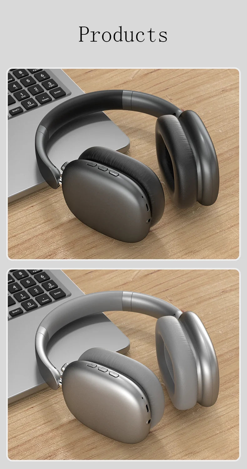 Newest ANC Max Bluetooth Headphone Active Noise Cancelling Wireless Earphone Over Ear Games Headphones ENC HD Mic Stereo Headset NovaCart