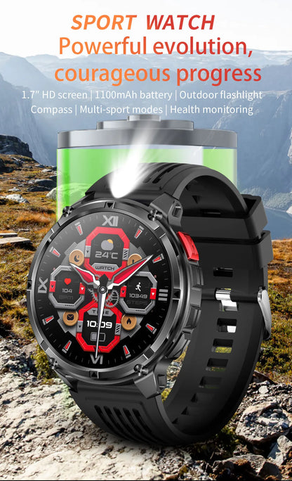 2026 New T-Rex3 Pro 1100mAh Battery Smart Watch GPS path 5ATM Waterproof Sports Run tracker Outdoors Compass Military Smartwatch NovaCart