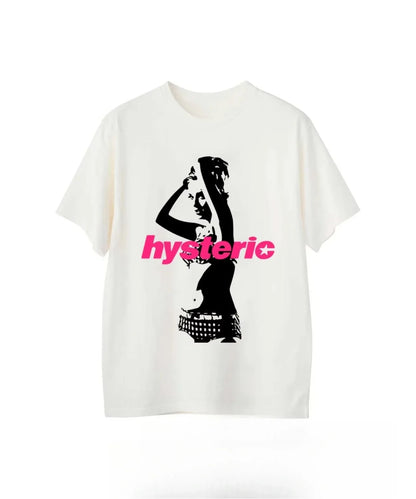 2025 Summer New High Quality HYSTERIC Printed Graphic T-shirts Men and Women Short Sleeved High Quality T-shirts Street Wear NovaCart