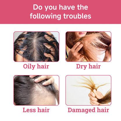 Hair Care Essential Oil Nourishes Frizzy Hair, Thickens The Tail of The Hair, and Freshens The Hair with A Light Fragrance