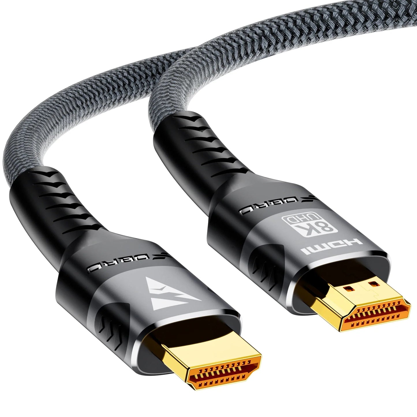 8K HDMI Cable 2.1 48Gbps  High Speed HDMI Braided Cord-4K@120Hz 8K@60Hz, DTS:X, HDCP 2.2 & 2.3, HDR 10 for Compatible Laptop/PS5 Pi-Mart