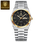POEDAGAR Top Exquisite Male Watch Stainless Steel Waterproof Luminous Fashion Quartz Men's Watches Date Week Wristwatch For Men NovaCart
