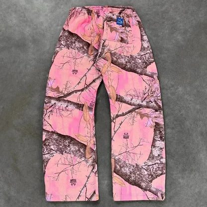 Y2K Retro SweatPants Camouflage Pattern Print Streetwear Men harajuku Street Hip Hop Unisex Oversized Casual Camo Baggy Trousers NovaCart
