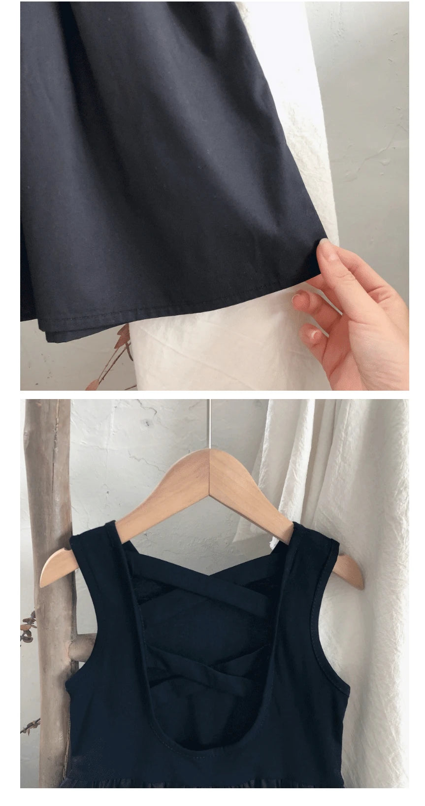 2024 Summer Girls Elegant Goth Dresss Black Sleeveless Tutu Dress Backless Off Shoulder Party Kid Dresses 2 4 5 6 7 8 Years Old NovaCart