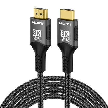 8K HDMI Cable 2.1 48Gbps  High Speed HDMI Braided Cord-4K@120Hz 8K@60Hz, DTS:X, HDCP 2.2 & 2.3, HDR 10 for Compatible Laptop/PS5 Pi-Mart