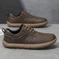 Shoes for Men Male Sneakers Leather Shoes Round Toe Apring and Autumn Wear-resistant Return To The Ancients Loafers All-match NovaCart