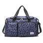 Classic Leopard Print Large Capacity Leisure Luggage Bag with Multiple Pockets and Shoe Compartment Sports Fitness Travel Bag NovaCart