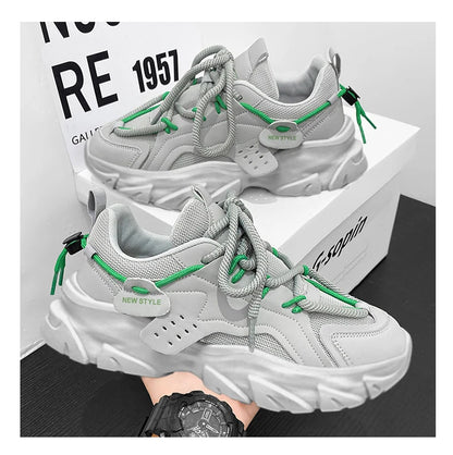 Men's Shoe Breathable Thick Soled Casual Sneakers Outdoor Running Four Seasons New Tennis Men Soft Soles Comfort Male Sneakers NovaCart