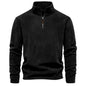 AIOPESON Brand Quality Thicken Warm Fleece Jacket for Men Zipper Neck Pullover Men's Sweatshirt Soft Shell Mens Jacket NovaCart