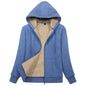 Sherpa-Lined Fleece Zip-Up Hoodie Jacket Women FitiqueFit