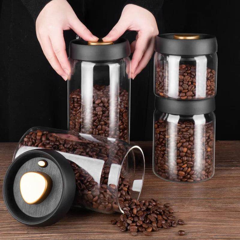 Vacuum Sealed Jug Coffee Beans Airtight Canister SmartPursue™
