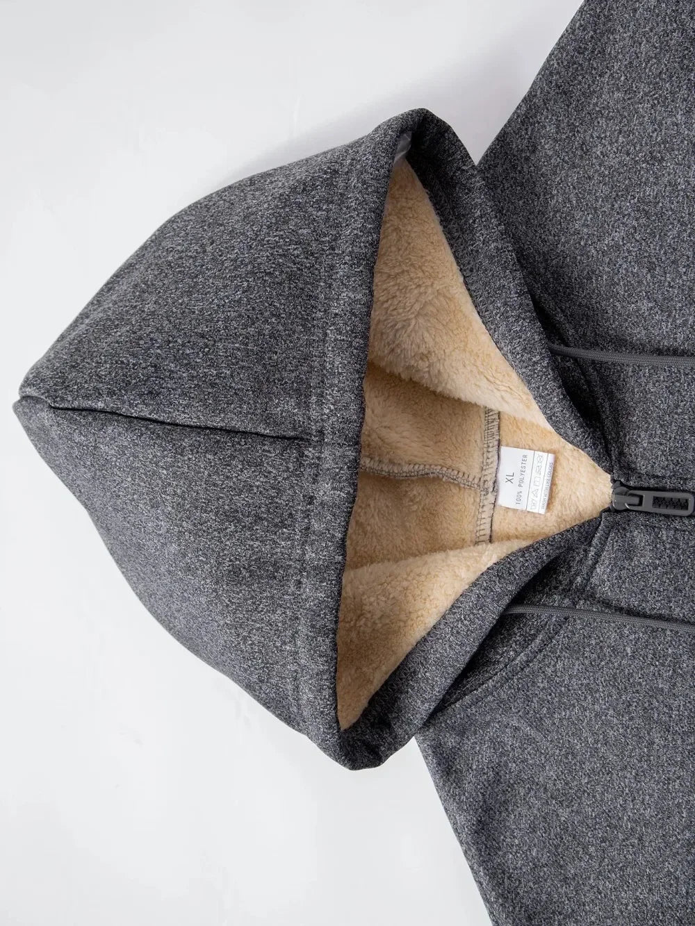 Winter Men's Zipper Jacket Fleece Warm Windproof Hoodies Heavyweight Cardigan Casual Sports Long Sleeve Sweatshirts Hooded Coat NovaCart
