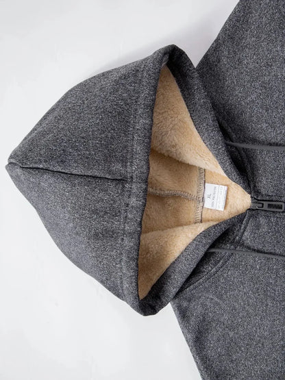 Winter Men's Zipper Jacket Fleece Warm Windproof Hoodies Heavyweight Cardigan Casual Sports Long Sleeve Sweatshirts Hooded Coat NovaCart