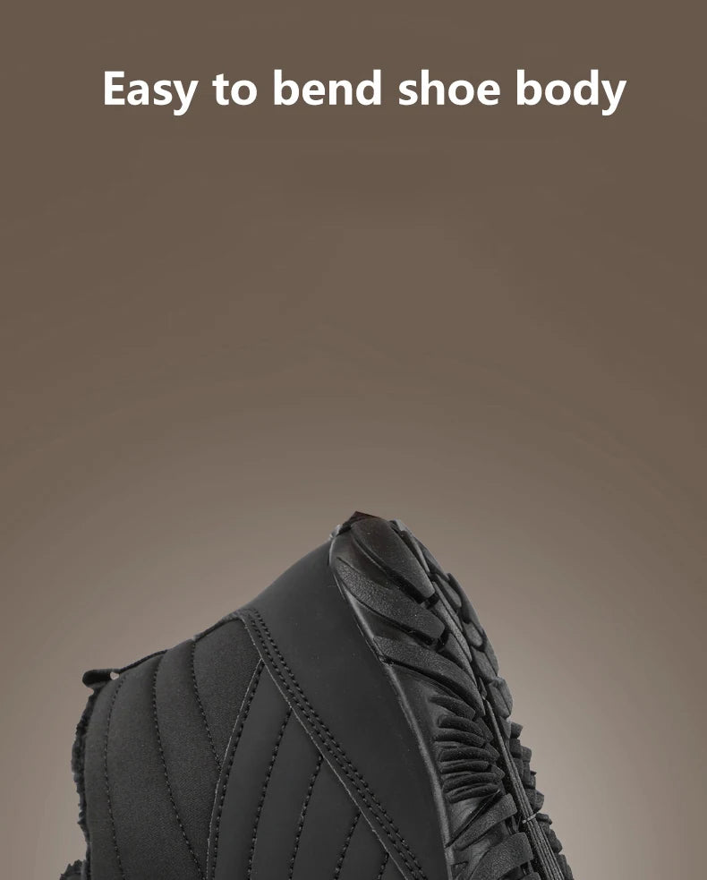 Snow Boots Men Winter Shoes Barefoot Ankle Boots 36-46 Couple Snow Shoes Outdoor Hiking Shoes Fur Warm Plush Boots NovaCart