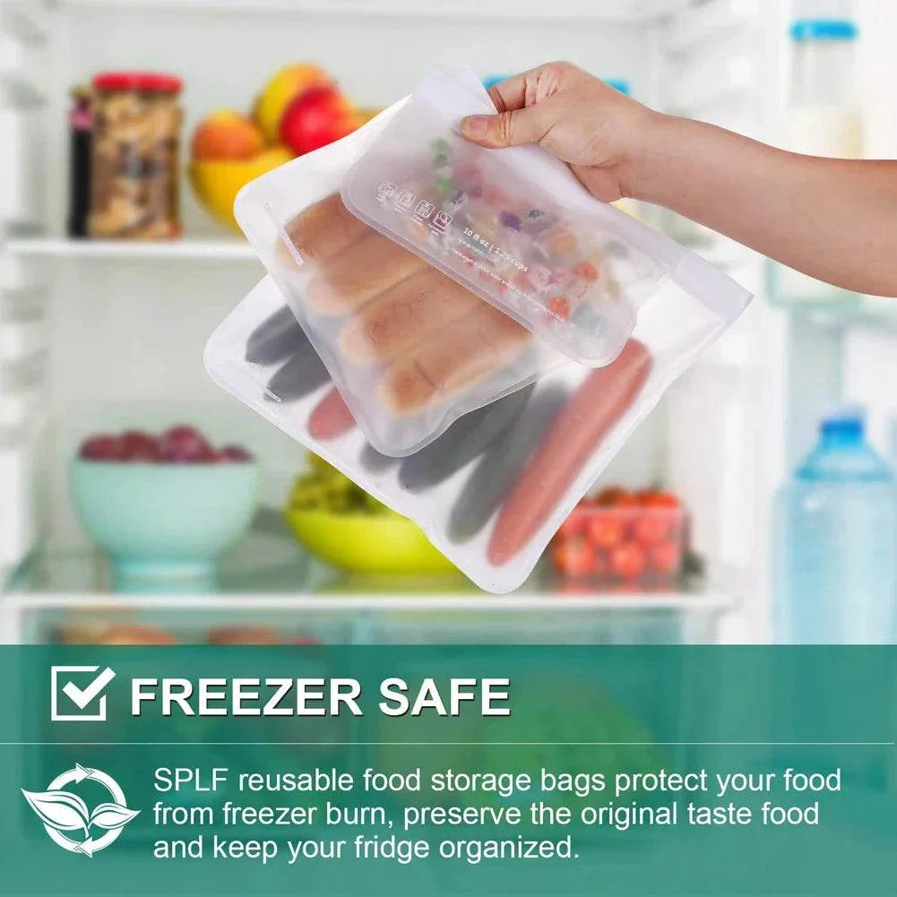 Silicone Food Storage Containers – Stand-Up Zip-Shut Bags SmartPursue™